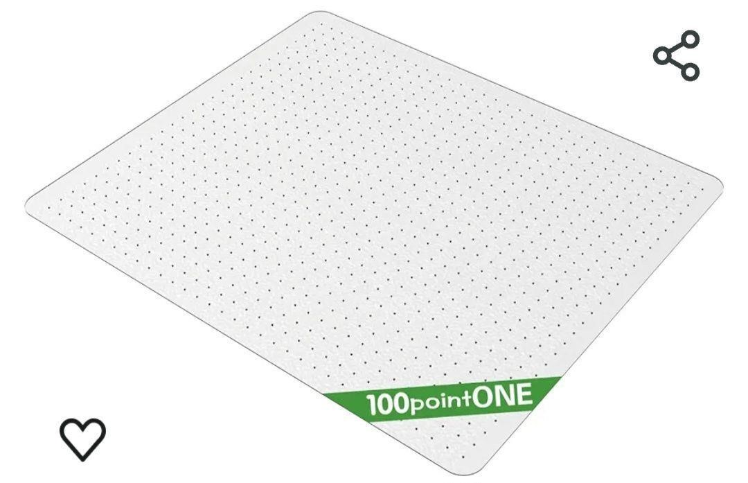 Chair Mat for Carpeted Floors Clear - 45" x 53"