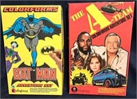 BATMAN & A TEAM VINTAGE COLORFORMS TOYS IN BOX