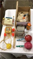 Vintage kid toys, dolls