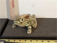 Brush McCoy pottery frog planter