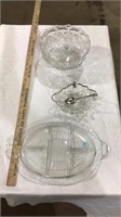 Decorative glass bowl, glass separated pate