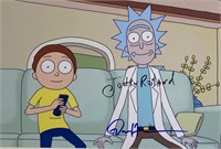 Autograph Signed 
Rick and Morty Photo