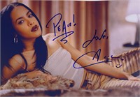 Autograph Signed 
Aaliyah Photo