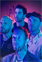 Autograph Signed 
Coldplay Photo