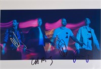 Autograph Signed 
Coldplay Photo