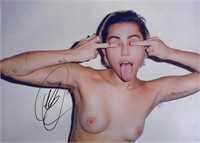 Autograph Signed 
Miley Cyrus Photo