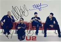Autograph Signed 
U2 Photo