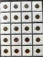 20 - 1950'S UNITED STATES LINCOLN HEAD PENNIES