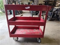Rolling Metal Cart 16x30x33
