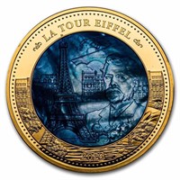 2023 5 Oz Gold Mother Of Pearl: Gustave Eiffel
