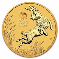 2023 Australia 2 Oz Gold Lunar Rabbit Bu Ser. Iii