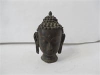 Bronze Buddha Head   Glue Damaged