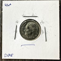 UNUSUAL UNITED STATES DIME DATE FADED AWAY