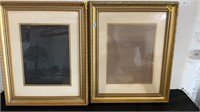 Picture frames approximately 17 x 21“ lot of two