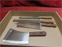 Vintage Chicago Cutlery knives. Look unused.