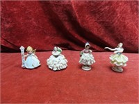 Vintage porcelain lace figures.