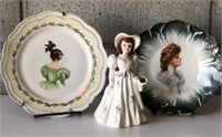 Florence Ceramics Vase/Collectible Plates