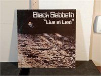 Black Sabbath Live At Last 33rpm record