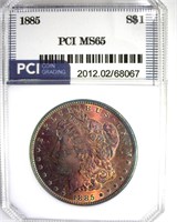 1885 Morgan PCI MS65 Incredible Color