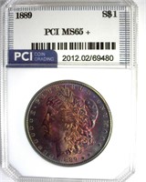 1889 Morgan MS65+ LISTS $475