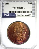 1886 Morgan PCI MS65+ Fantastic Color