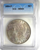 1884-O Morgan ICG MS65 Subtle Toning