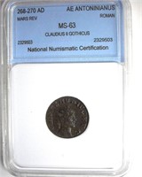 268-270 AD Claudius II Gothicus NNC MS63 AE Anton
