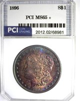 1896 Morgan PCI MS65+ Fabulous Color