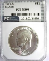 1971-S Silver Ike MS68 LISTS FOR $6500