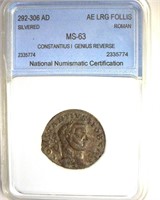 292-306 AD Genius Reverse NNC MS63 Silvered
