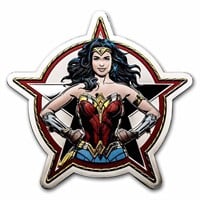2023 5 Oz Silver Wonder Woman Special Shape Coin