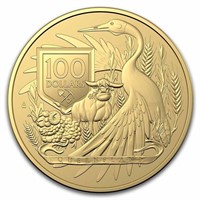 2023 Australia $100 1 Oz Gold Coas - Queensland Bu