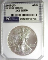 2012-(S) Silver Eagle PCI MS70 San Fran Mint