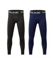 L Pack of 2 TELALEO Boys' Youth Compression