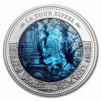 2023 5 Oz Silver Mother Of Pearl: Gustave Eiffel