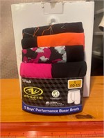 New Athletic Works boys 5 pack boxer briefs 10/12