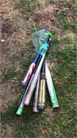 Various kid’s baseball bats