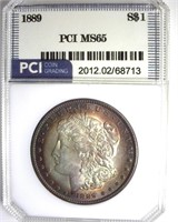 1889 Morgan PCI MS65 Nice Rim Color