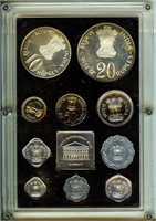 1973 India 10 Coin Proof Set Rare, Sell @$275