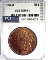1884-O Morgan PCI MS65+ Wonderful Color