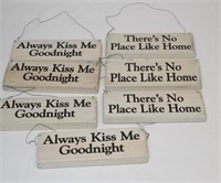 ALWAYS KISS ME GOODNIGHT WOODEN SIGNS