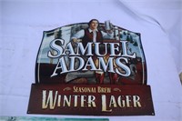 Samuel Adams and Labatt Blue signs