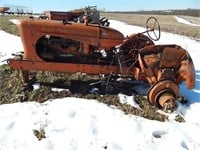 Allis Chalmers WD45 tractor frame with power crate