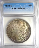 1884-O Morgan ICG MS65+