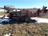 Allis Chalmers 443 square baler with a 44 kicker;