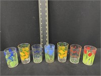Group of Vintage Juice Glasses