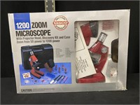 Tasco 1200 Zoom Microscope in Box