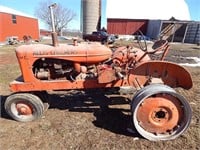 Allis Chalmers WC tractor; non running; selling fo