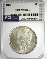 1886 Morgan MS66+ LISTS $850