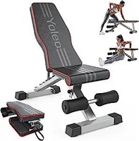 Yoleo Adjustable Weight Bench for Full Body Workou